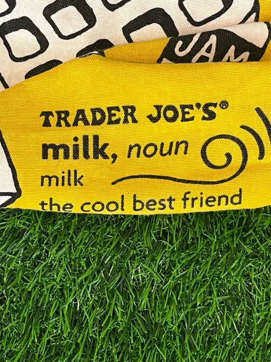 Trader Joe's Breakfast Waffle Toast Milk Jam Shopping Reusable Grocery Eco Bag - Picture 8 of 15